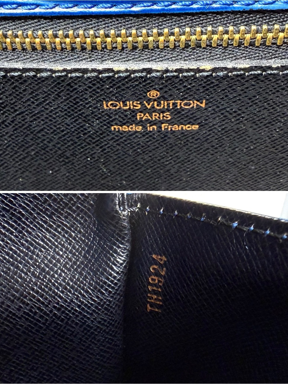 Authentic Louis Vuitton Saint Cloud GM shoulder bag blue Epi leather M51242 LV - Picture 14 of 16